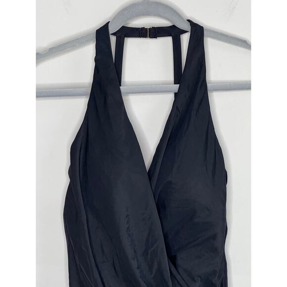 Miraclesuit Wrapsody One Piece Black Women's Size 10 - Picture 4 of 8